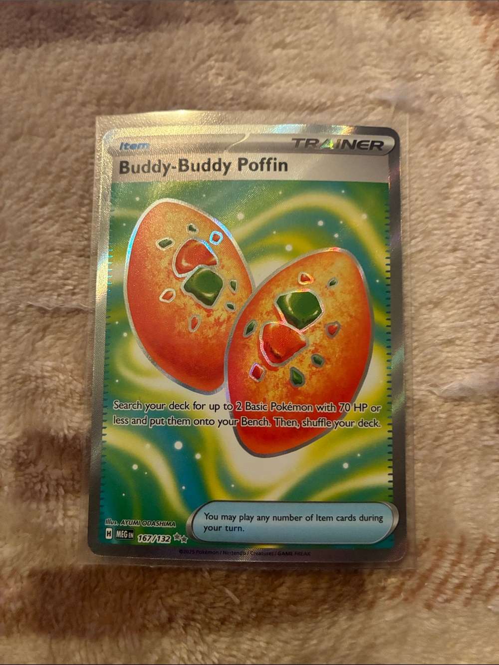 Pokemon Trainer Buddy-Buddy Poffin Holo Orange Green